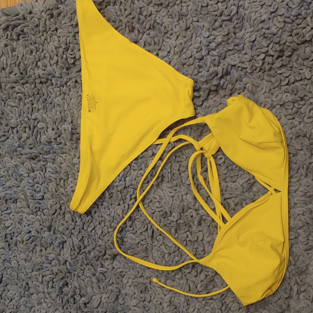 Athleta, Small, 2-piece, yellow bikini